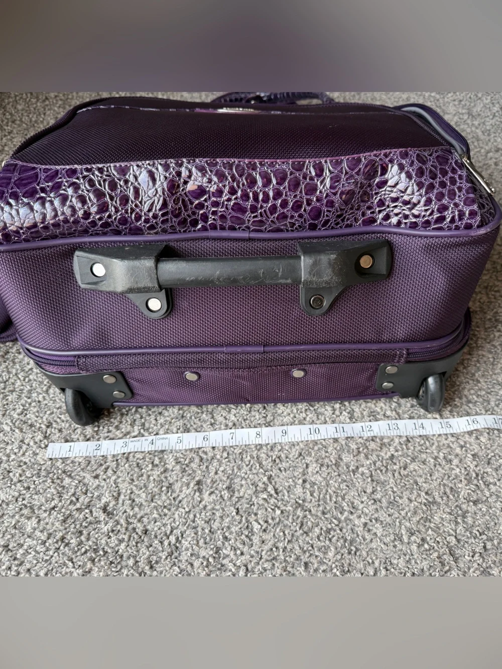 Samsonite Purple Laptop Bag/ Wheeled Carry On luggage